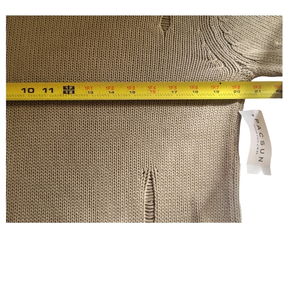 *NWT* PACSUN - Medium Beige Crewneck Sweater - Picture 5 of 10